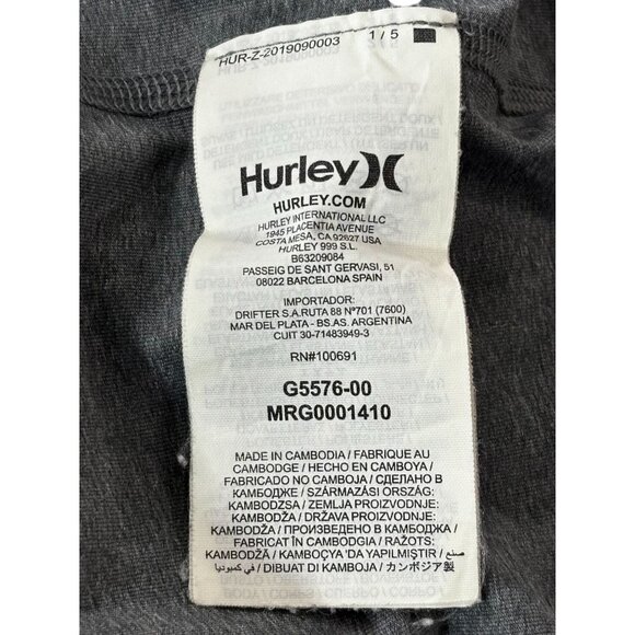 Hurley Mens UPF 50+ Gray T-Shirt XXL - Picture 4 of 10